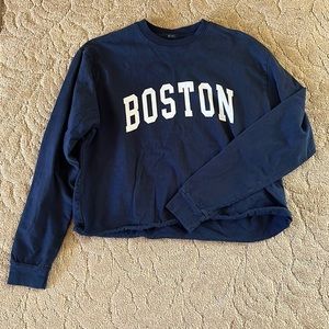 Brandy Melville Boston Graphic Crop Tee